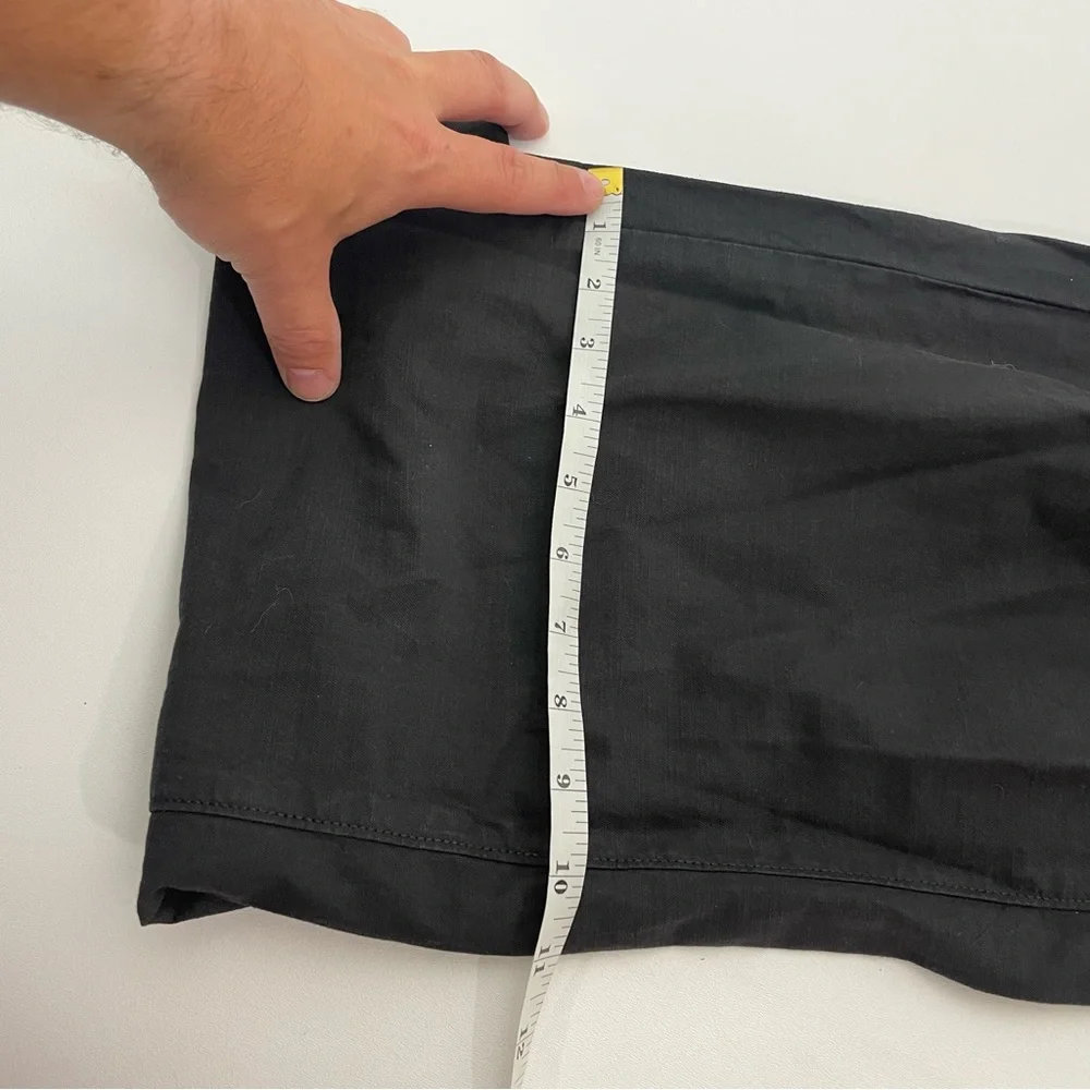 Everlane Fatigue Apron Jumpsuit Overalls 8 Black Organic Cotton Linen NWT